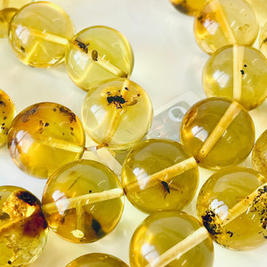 Hổ phách Baltic tự nhiên hạt cầu nguyện hồi giáo với sự hài hòa côn trùng của thiên nhiên và truyền thống tâm linh - Product Image 6