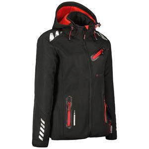 Stylish <b>Zipper</b> Winterwear Relaxed Fit Adjustable Hooded Softshell Jacket For Women Exclusive Comfort Windproof Soft Warm Jacket - Product Image 4