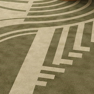 พรมขนสัตว์สีเขียวล้วนสำหรับตกแต่งบ้านสไตล์โมเดิร์น กันลื่นและเหมาะสำหรับสัตว์เลี้ยง ขนสั้น ใช้ปูพื้นบ้านหรือปิกนิก ของขวัญคริสต์มาส - Product Image 6