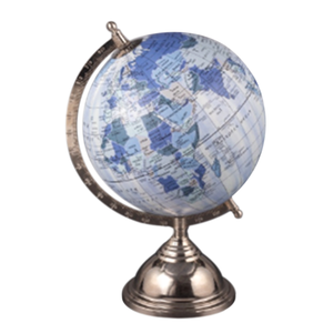 Globo de metal de aspecto antiguo hecho a mano ideal para temas de decoración con clase espacios de exhibición vintage o entornos de trabajo formales - Product Image 5