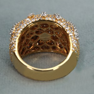 Anillo de oro amarillo de 14 quilates con diamante creado en laboratorio para regalo de cumpleaños con diamantes de claridad VVS - Product Image 5