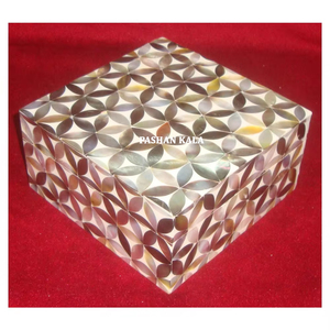 Attractive Looking Very Exclusive Latest New <b>Wooden</b> Mother Of Pearl Square <b>Jewelry</b> <b>Box</b> For Home Decoration And Wedding Gifting - Product Image 1