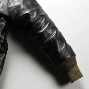 Blouson de moto en cuir de vache neuf pour homme, coupe-vent, réversible - Product Image 3