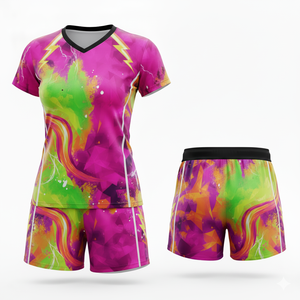 Ensemble d'uniformes de volleyball de rugby d'équipe personnalisés | Maillot et short imprimés par sublimation | Vêtements de sport respirants à séchage rapide - Product Image 6