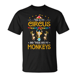 T-shirt Carnival - 'C'est mon cirque et ces sont mes singes' - Produit promotionnel - Product Image 2