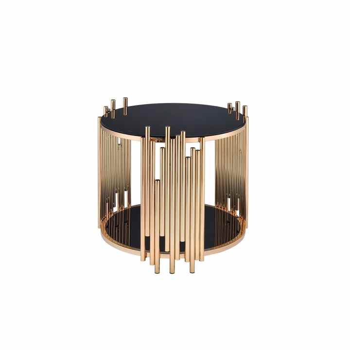 Awesome Metal Furniture Tables with Glass Top for Home Hotel Living Room Golden Color Table Decor Round Furniture Center Tables