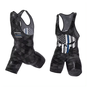 Gran oferta, camiseta de lucha sublimada personalizada para hombre, entrenamiento de gimnasio, traje de levantamiento de pesas para artes marciales, camiseta hecha a pedido - Product Image 2