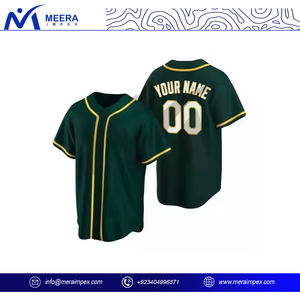 Vente en gros de maillots de baseball personnalisés boutonnés respirants à séchage rapide uniformes d'équipe vêtements de sport pour les tenues de ligue, d'entraînement et de club - Product Image 3