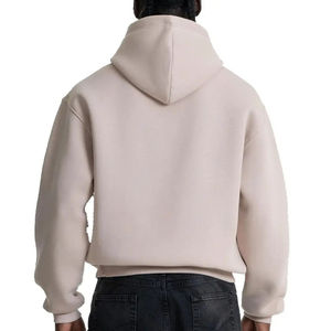 Sudadera con Capucha Extra Grande de Alta Calidad, 100% Algodón, para Hombre, Hombros Caídos, Colores Sólidos Personalizados, Ropa Urbana, Secado Rápido, Transpirable, para Invierno - Product Image 3