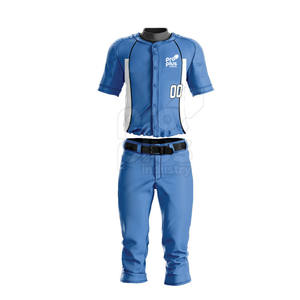 Uniformes de Béisbol Transpirables Más Vendidos, 100% Poliéster, Color y Logotipo Personalizables, Ropa Profesional para Equipos, Servicio OEM - Product Image 1