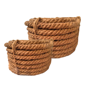 Exportador hecho a mano de fibra de coco natural TWINE TWISTED ROPE Cuerda de yute Cuerda de pesca 100-200mm de Vietnam para sostenible - Product Image 1