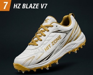 รองเท้าคริกเก็ตแบบมีปุ่มยางเย็บสองชั้น HIT ZONE สำหรับผู้ชาย คุณภาพพรีเมียม ปรับแต่งได้ เหมาะสำหรับฝึกซ้อมและแข่งขัน รับสั่งซื้อทีม ครบไซส์ - Product Image 2