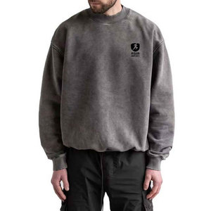 เสื้อสเวตเชิ้ตทรงหลวมสไตล์วินเทจสำหรับผู้ชาย เนื้อผ้านุ่มสบาย เหมาะสำหรับสตรีทแวร์ ลำลอง และสวมใส่สบายทุกวัน - Product Image 1