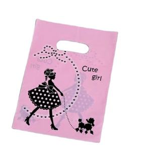 Sac à provisions en plastique recyclable mignon de poignée de gilet découpé avec l'impression de gravure pour le supermarché et l'emballage de cadeau - Product Image 1