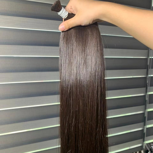 ผมต่อผมมนุษย์เป็นลอนยาวสีน้ำตาลเข้มแบบพรีเมี่ยม - Product Image 1
