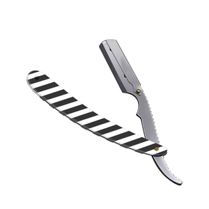 Navaja de Afeitar Manual de Acero Inoxidable con Hoja Recta, Plegable, para un Afeitado Preciso, Diseño de Barba y Estilismo de Salón - Product Image 6