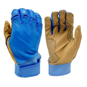 Guantes de bateo de béisbol profesionales hechos a medida Diseño de puño corto de cuero genuino para jugadores de béisbol y softbol - Product Image 4