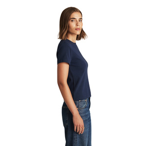 Camiseta Azul de Algodón para Mujer, Talla Grande, Casual, Holgada, Manga Larga, Transpirable, Ropa de Gimnasio, Logotipo Personalizado al por Mayor - Product Image 2