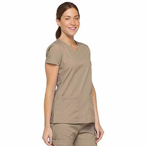 Trouvez des uniformes médicaux pour infirmières, chemises de travail avec poches et col en V, chemises de travail pour hôpital, personnalisables - Product Image 3