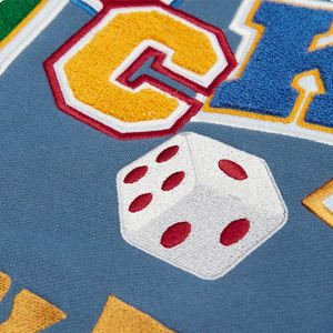 Chaqueta Bomber de Béisbol de Cuero con Logotipo Personalizado, Chaqueta Universitaria para Hombre con Apliques Bordados de Diseñador - Product Image 5