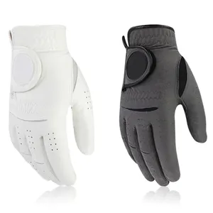 Genuine Leather Golf Gloves Men's Left Right Hand Soft Breathable Pure Sheepskin Golf Gloves Golf Accessories