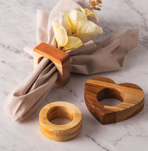 Porte-serviettes marron en forme de dinde des plus précieux Table à manger décorative de cuisine Porte-ronds en bois fabriqués à la main - Product Image 3