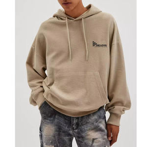 Sudadera con Capucha para Hombre, Corte Ajustado, Hombros Caídos, Tejido Grueso, Estampados Personalizados, Bordados, Estilo Urbano, Resistente al Desgaste por el Sol - Product Image 1