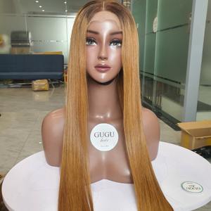 Ombre venta al por mayor 100% Peluca de cabello humano crudo vietnamita Ombre hueso recto proveedor de encaje transparente de alta calidad - Product Image 1