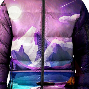 Custom Made Canvas Sublimation Bubble <b>Jacket</b> for Men Windproof Winter <b>Jacket</b> Wholesale Price High Quality - Product Image 4