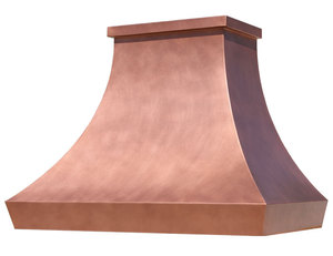 Campana extractora de cobre martillado de diseño antiguo de alta calidad, toldo para chimenea montado en la pared, isla de cocina, escape eléctrico - Product Image 5