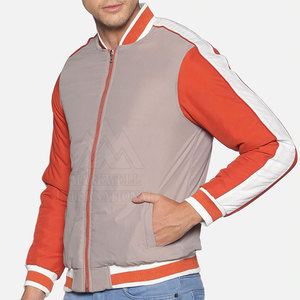 New Winter Style Solid Color Men <b>Slim</b> <b>Fit</b> Stand Collar Windproof High Quality Bomber <b>Jacket</b> Made in Pakistan - Product Image 3