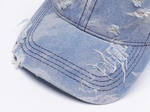 Casquette de baseball unisexe personnalisée de style urbain, vintage, délavée à l'acide, 5 panneaux, en polyester/coton vieilli - Product Image 3