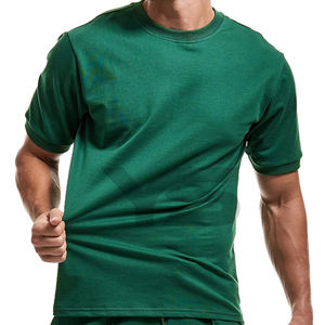 New Style Cooling Fabric Round-Neck Cotton Shirt Gym Wear T-Shirt Quick Dry Plain <b>Men</b> T-Shirts With Multi Color Option - Product Image 1