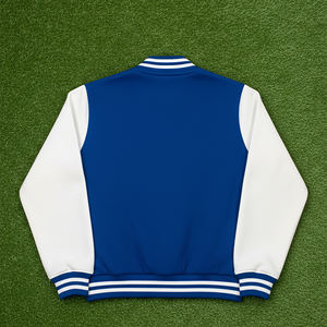 OEM/ODM 100% coton laine à la mode poids lourd Varsity Jacket respirant Streetwear Color Block Hip Hop Jacket pour homme - Product Image 5