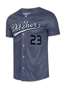 Camiseta de béisbol Hip Hop personalizada para hombre, diseño con estampado de números, rayas, poliéster transpirable, softbol, Camiseta deportiva clásica para adultos - Product Image 2