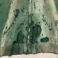 Vente en gros de sweats à capuche zippés pour hommes, personnalisés, en coton épais, coupe oversize, avec effet délavé à l'acide, effet soleil et effet usé