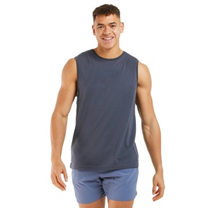 Camiseta sin mangas para hombre, chaleco de tela transpirable, ropa informal de verano, camiseta para gimnasio, fitness, entrenamiento, estilo atlético cómodo y en oferta. - Product Image 1