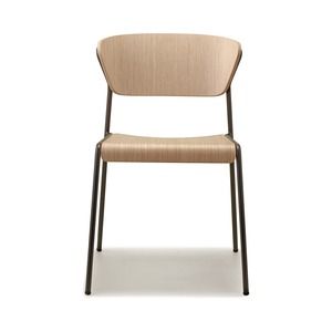 เก้าอี้ทานข้าวโครงไม้หุ้มเปลือกไม้พร้อมโครงเหล็ก - Product Image 3