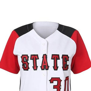 Diseña tus propios uniformes de béisbol y softbol Los más vendidos uniformes de softbol hechos de poliéster 100% para ropa de equipo - Product Image 5