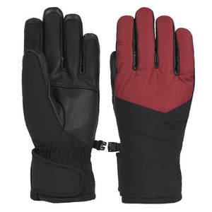 Gants en cuir d'hiver pour hommes, gants de ski rouges de haute qualité, gants de moto, gants de motoneige, gants de moto à doigts complets - Product Image 1