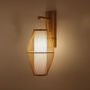 Natural <b>Bamboo</b> Weaving Hanging Chandelier Decorative Pendant <b>Light</b> for Cafe Restaurant - Product Image 6