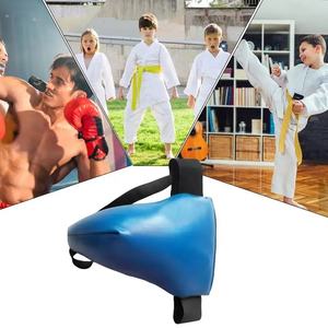 Protector de ingle de cuero personalizable para boxeo y equipo de protección de karate con guardia - Product Image 4