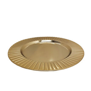 Dernier design de plateau de service en métal de forme ronde pour le dîner plat et plateau de service faits à la main et personnalisés - Product Image 2