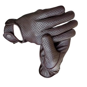 Street Wear Custom Logo Non-Slip Full Finger Leather <b>Gloves</b> with Lace-Up Closure for Unisex Winter Outdoor Use - Product Image 3