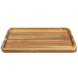 Plateau de service en bois naturel durable MA CRAFT INDIA avec poignée, taille personnalisée acceptée pour les tables à café/thé et les événements - Product Image 3