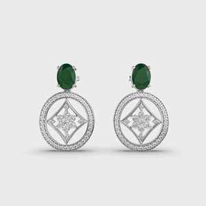 Elegantes pendientes colgantes de Diamantes para Novias Joyas brillantes Ideales para accesorios de día de boda y atuendo nupcial - Product Image 3