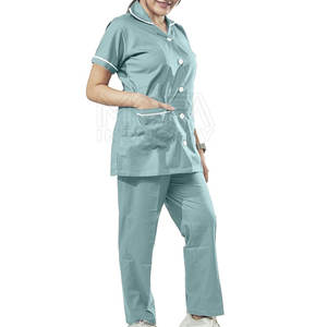 Venta al por mayor de secado rápido de las mujeres Scrub traje de algodón hecho uniformes de enfermera uniformes de hospital en Pakistán - Product Image 3