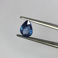 Magnifique saphir bleu naturel de Ceylan, taille poire, qualité AAA, certifié IGI, 2,36 carats, lustre exceptionnel, coupe parfaite