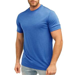 T-shirts à manches courtes personnalisés pour hommes 100% T-shirt respirant en coton biologique pour hommes T-shirts élégants en gros unis - Product Image 1