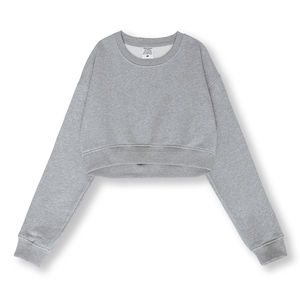 High Quality 360gsm Women's Long Sleeve <b>Crop</b> <b>Top</b> Street Style Plus Size Hoodie & Sweatshirt Wholesale <b>for</b> Women - Product Image 3